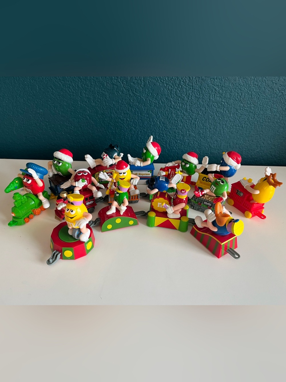 15 M&M Mars Christmas Car Train Ornament 2002, 2005, 2006